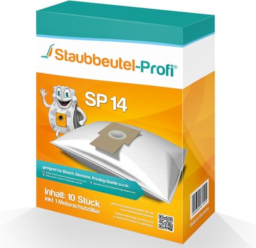 10 Staubsaugerbeutel SP14 kompatibel zu Swirl S71 Wolf 0990 von Staubbeutel-Profi® von Staubbeutel-Profi