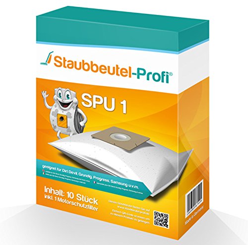 10 Staubsaugerbeutel SPU1 geeignet für Dirt Devil DD7114-2 von Staubbeutel-Profi