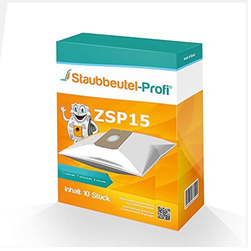 10 Staubsaugerbeutel ZSP15 kompatibel zu Swirl Z113 Wolf 1270 von Staubbeutel-Profi® von Staubbeutel-Profi
