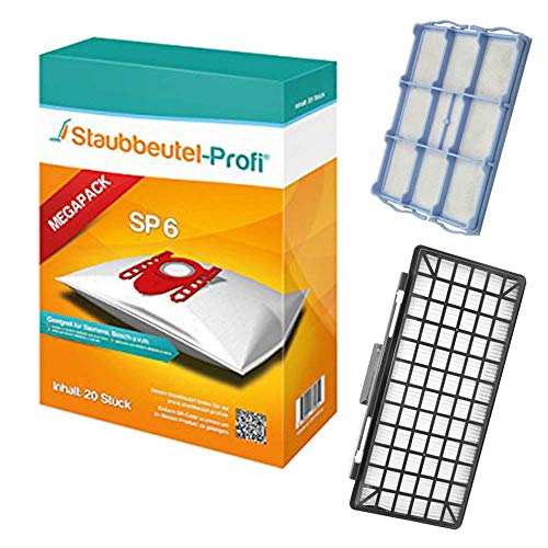 20 Staubsaugerbeutel +1 HEPA-Filter HF831+ Motorschutz VS08 geeignet für Bosch BSGL 5318 Free von Staubbeutel-Profi® von Staubbeutel-Profi