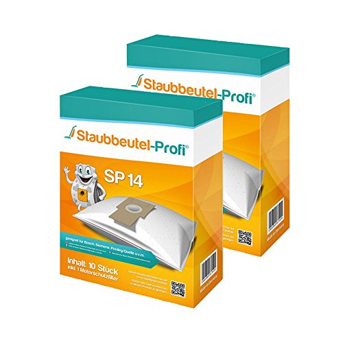 20 Staubsaugerbeutel SP14 von Staubbeutel-Profi® kompatibel zu Swirl S71, ORG. Type P von Staubbeutel-Profi
