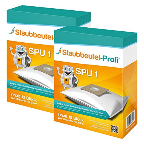 20 Staubsaugerbeutel SPU1 geeignet für Singer SVCB 5021 von Staubbeutel-Profi
