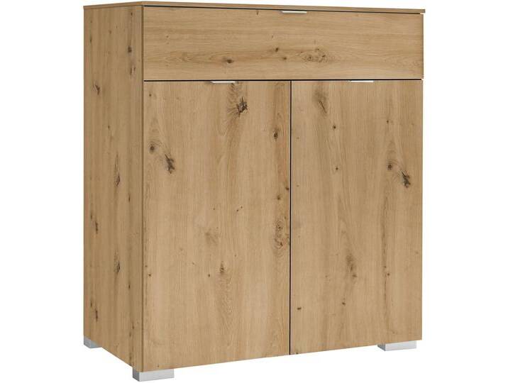 Kommode STAUD Includo, Made in Germany , braun (artisan eiche), B:80cm H:96cm T:40cm, Sideboards von Staud