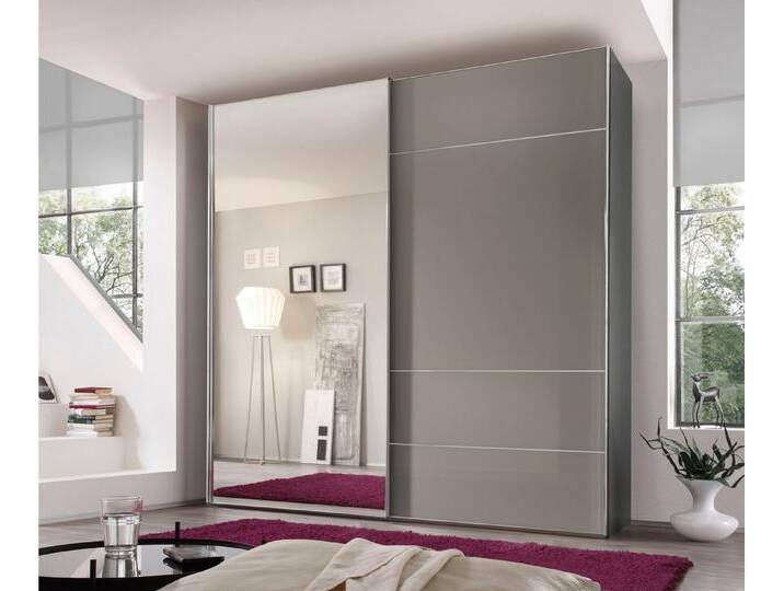 STAUD Schwebetürenschrank Sonate Lucca mit Spiegel, Made in Germany Mit vier verschiedenen Ausstattungsvarianten, grau, Premium von Staud