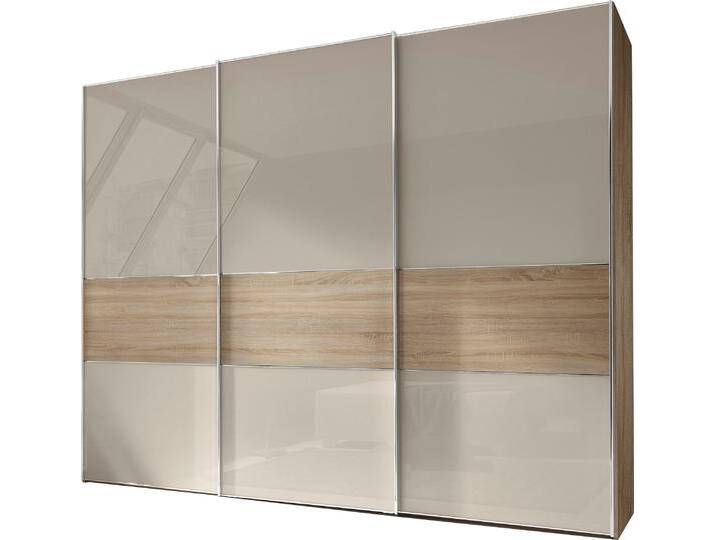 Schwebetürenschrank STAUD Sinfonie Plus, edles Design in hochwertiger Qualität, Made in Germany , beige (sandglas), B:298cm H:240cm T:68cm, Holzwerkstoff, Schränke, Mit vier verschiedenen Ausstattungsvarianten von Staud