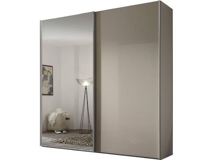 Schwebetürenschrank STAUD Sonate Rom mit Spiegel, Made in Germany , beige (sandglas), B:188cm H:222cm T:68cm, Holzwerkstoff, Schränke, Mit vier verschiedenen Ausstattungsvarianten von Staud