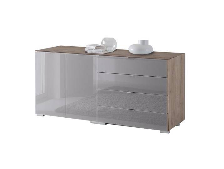 Staud Möbel Sonate XL-Kombikommode mit 4 Schubkästen und 2 Türen mit Griffen Korpus in Dekor Front vollverglast Farbausführung wählbar Staud Möbel Sonate XL-Kombikommode mit 4 Schubkästen und 2 Türen mit Griffen Korpus in Dekor Front vollverglast Farbausführung wählbar von Staud