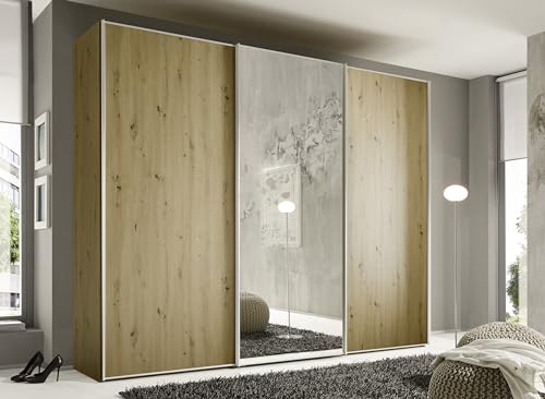 Staud Schwebetürenschrank 3-türig Sinfonie Plus H222 x B249 Artisan Eiche Innenausstattung-Sets Premium Staud Schwebetürenschrank 3-türig Sinfonie Plus H222 x B249 Artisan Eiche Innenausstattung-Sets Premium von Staud
