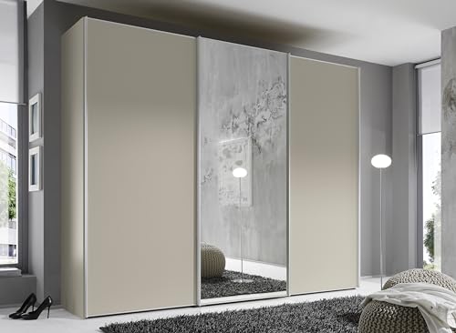 Staud Schwebetürenschrank 3-türig Sinfonie Plus H222 x B280 Sand Innenausstattung-Sets Premium von VOXIN