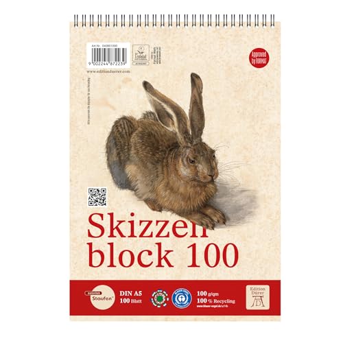 Staufen Dürer Skizzenblock Set, 2 Stück, Format Q 20 x 20 cm, je 100 Blatt - 100 g/m², ideal als Zeichenblock oder Malblock Staufen Dürer Skizzenblock Set, 2 Stück, Format Q 20 x 20 cm, je 100 Blatt - 100 g/m², ideal als Zeichenblock oder Malblock von Staufen