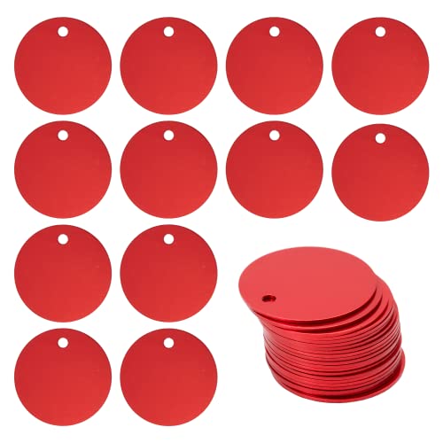 StayMax Rohlinge aus Aluminium, rund, blanko, 25 Stück, Rot StayMax Rohlinge aus Aluminium, rund, blanko, 25 Stück, Rot von StayMax