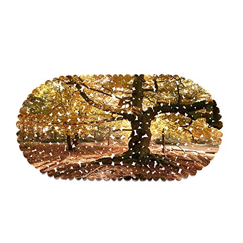 rutschfeste Badematte - PVC-Badewannenmatte Duschteppich Mit Leistungsstarken Saugnäpfen Massagefunktion Elfenreich 70x35cm (Style 09) von Ste-X