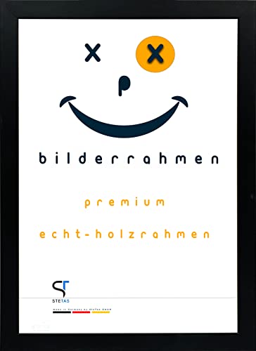 Bilderrahmen 18x24 cm in Schwarz | Happy Frame Confetti | Acrylglas | Holzrahmen | Made in Germany von SteTas