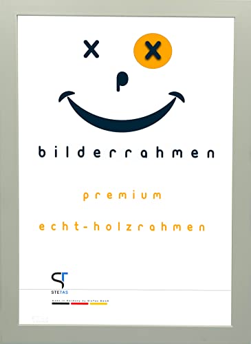 SteTas Bilderrahmen 20x30 cm in Creme/Elfenbein | Happy Frame Confetti | Acrylglas | Holzrahmen | Made in Germany von SteTas