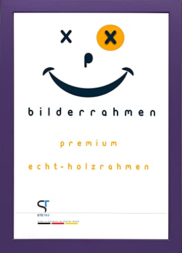 SteTas Bilderrahmen 25x35 cm in Lila (hell) | Happy Frame Confetti | Acrylglas | Holzrahmen | Made in Germany von SteTas