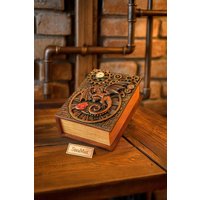 Exklusives Großes Dekorbuch Box, Altes Buch Box, Geschenkbox Aus Holz, Werkzeugbox, Box Für Kleine Werkzeugbox Herren, Für Ihn Exklusives Großes Dekorbuch Box, Altes Buch Box, Geschenkbox Aus Holz, Werkzeugbox, Box Für Kleine Werkzeugbox Herren, Für Ihn von SteaMax