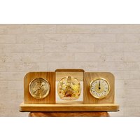Einzigartiges Handgemachtes Barometer Und Uhr Mit Touch Lampe Einzigartiges Handgemachtes Barometer Und Uhr Mit Touch Lampe von SteadyWoodCrafts