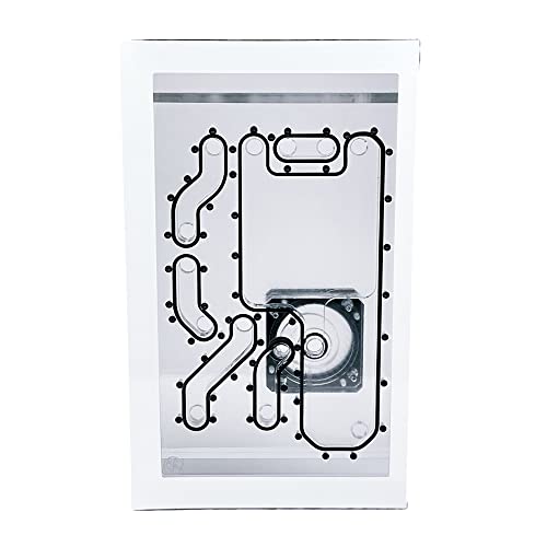 Stealkey Customs Lian Li O11D Mini Front MK2 D5 Distroplate - Acryl - weiß von Stealkey Customs