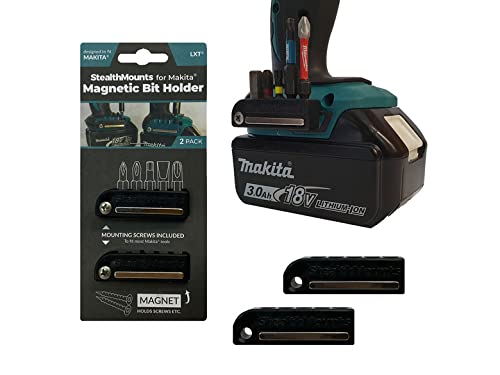 StealthMount Makita magnetischer Bithalter – 2 Stück Bohrer-Organizer | Bithalter für Makita | Makita Bithalter für Bohrer | Makita Bithalter für Schlagschrauber | Makita Bithalter für Schlagschrauber von StealthMounts