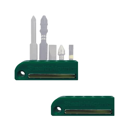 StealthMounts Grüne Metabo CAS magnetischer Bit-Halter | Bit Organizer für Bohrer | Idealer Bit-Halter für Metabo CAS-Bohrer und -Schlagschrauber (2er Pack) von StealthMounts