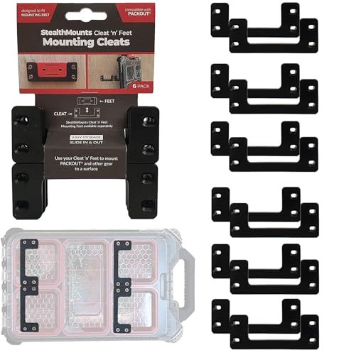 StealthMounts Packout Mounting Cleats 12 Pack | Milwaukee Packout Cleats | Milwaukee Packout Mounting Cleats | Milwaukee Packout Mount | Milwaukee Packout Wall Mount Milwaukee Packout Feet and Cleats StealthMounts Packout Mounting Cleats 12 Pack | Milwaukee Packout Cleats | Milwaukee Packout Mounting Cleats | Milwaukee Packout Mount | Milwaukee Packout Wall Mount Milwaukee Packout Feet and Cleats von StealthMounts
