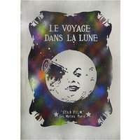 Eine Reise Zum Mond Wall Art. Luxus, Hohe Qualität, Graviert Und Von Hand Auf Aluminium Lackiert. Gerahmt. Größe Eine Reise Zum Mond Wall Art. Luxus, Hohe Qualität, Graviert Und Von Hand Auf Aluminium Lackiert. Gerahmt. Größe von SteamEscape
