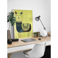 Lama Wandkunst. Luxus Hohe Qualität Graviert Und Von Hand Bemalt Auf Kupfer Aluminium Messing Metall. Gerahmt. 8x12", 12x16" Oder 20x28" Tolles Lama Wandkunst. Luxus Hohe Qualität Graviert Und Von Hand Bemalt Auf Kupfer Aluminium Messing Metall. Gerahmt. 8x12", 12x16" Oder 20x28" Tolles von SteamEscape