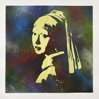 Mädchen Mit Perlenohrring. Pop Wandkunst. Luxus Hohe Qualität Von Hand Graviert Auf Kupfer Aluminium Messing Metall. Gerahmt. 30x30cm 20x50cm Mädchen Mit Perlenohrring. Pop Wandkunst. Luxus Hohe Qualität Von Hand Graviert Auf Kupfer Aluminium Messing Metall. Gerahmt. 30x30cm 20x50cm von SteamEscape