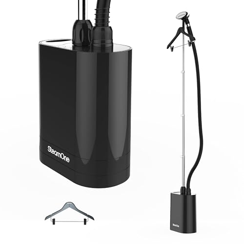 STEAMONE - Steamer Dampfbügeleisen 1900W 40g/min - Vertikales Bügeleisen 60min Autonomie (1200ml) - Entfernt 99,99% aller Unreinheiten - In 60 Sekunden einsatzbereit - UNI900GB von STEAMONE