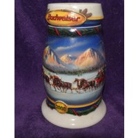 Anheuser Busch Budweiser Vintage Urlaub Bierkrug 2000 - in Den Bergen Cs416 von SteamRollerVintage