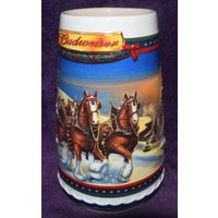 Anheuser Busch Budweiser Vintage Urlaub Bierkrug 2002 - Guiding The Way Home Cs529 von SteamRollerVintage