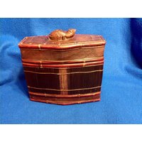 Wicker Und Holz Schmuck-Box von SteanFinds
