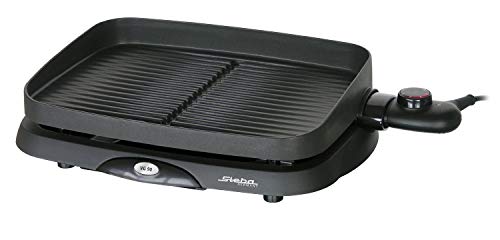 Steba BBQ-Tischgrill "compact" VG 90 | massive Alu-Druckguß Grillplatte | Low-Fat: Bratenflüssigkeit läuft in eine Auffangschale ab | stufenlose Temperaturregelung | antihaftbeschichtete Grillplatte von Steba