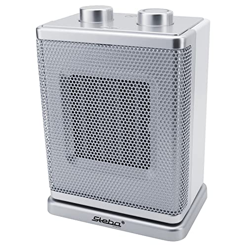 Steba Germany 39-24-00 392400 Keramik-Heizluefter 30m² Weiß-Silber, 1800 W, 230 V von Steba
