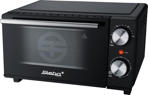 Steba Mini Backofen mit 9 Liter Volumen, Ober- und Unterhitze, Pizzatiefe bis Ø 22 cm, 2 Einschubebenen, KB M9 von Steba