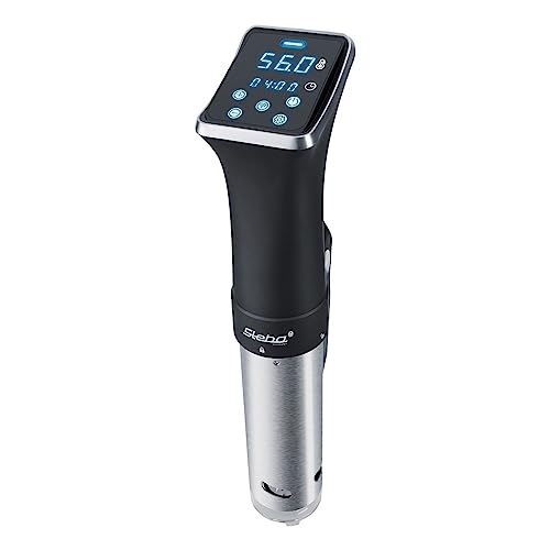 Steba Sous-Vide Garer, WIFI-Funktion für komfortable mobile App-Steuerung, Erwärmt 20 Liter in ca. 45 Min auf 56°C, mobil einsetzbar, platzsparend & handlich, SV 80 WIFI Steba Sous-Vide Garer, WIFI-Funktion für komfortable mobile App-Steuerung, Erwärmt 20 Liter in ca. 45 Min auf 56°C, mobil einsetzbar, platzsparend & handlich, SV 80 WIFI von Steba