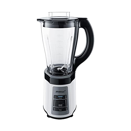 Steba Standmixer MX 600 Smart | Intelligenter Mixvorgang durch innovative Smart-Control Technologie | Ger?t erkennt Inhalt des Beh?lters (z. B. Bananen oder ?pfel) | Glasbeh?lter mit 1,75 l Volumen von Steba