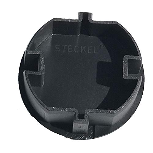 STECKEL schwarz Steckdosenabdeckung Staubschutz Deckel Steckdosendeckel, 1 Stück von Steckel