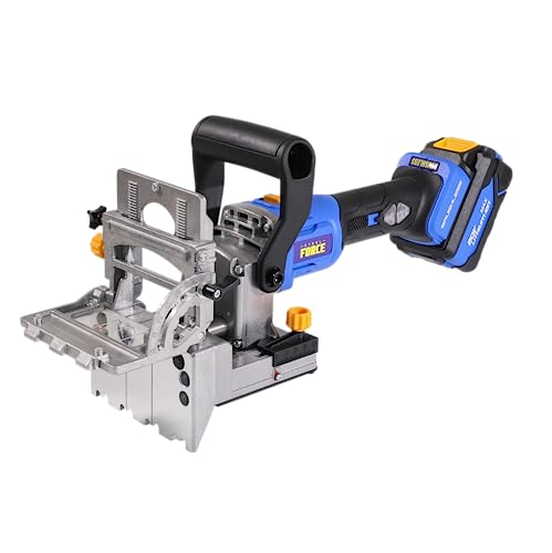 Steel Force DJ184 Doppelspindel-Dübelverbindung, Holzdübel, bürstenlos, kabellos, mit 20 V 5,0 Ah Akku und Ladegerät von Steel Force