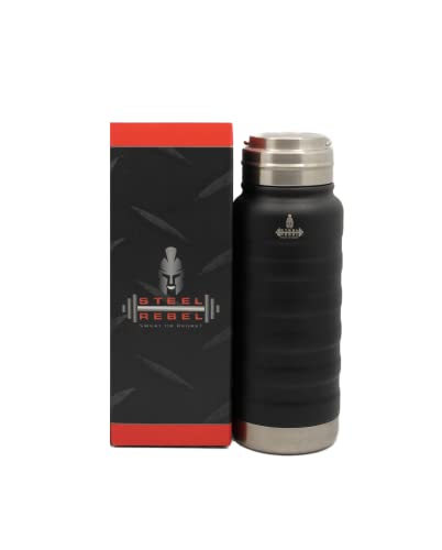 Steel Rebel - Thermosflasche Thermoskanne Thermobecher Edelstahl Auslaufsicher mit Sieb - Ideal für Tee und Früchte Coffee to go - Vakuumisolierte Doppelwandige - 600ml BPA-Frei Steel Rebel - Thermosflasche Thermoskanne Thermobecher Edelstahl Auslaufsicher mit Sieb - Ideal für Tee und Früchte Coffee to go - Vakuumisolierte Doppelwandige - 600ml BPA-Frei von Steel Rebel