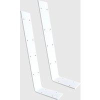 Rückenlehnenhalter Für Bierbank Sitz Bank Bett Tisch Halterung Rückenlehne Stahl L1 Weiß von SteelDesign24