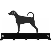 Dobermann Haken Mantel/Schlüssel Aufhänger - Schwarze Metall Wand Montiert Kleiderhaken Blei Rack von SteelImagesUK