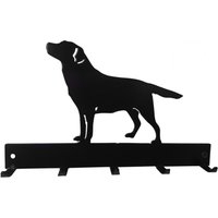 Labrador Mantel/Schlüssel Aufhänger - Schwarze Metall Wand Montiert Kleiderhaken Blei Haken Rack von SteelImagesUK