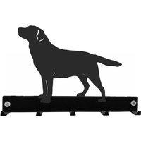 Labrador Retriever Mantel/Schlüssel Aufhänger - Schwarze Metall Wand Montiert Kleiderhaken Blei Haken Rack von SteelImagesUK