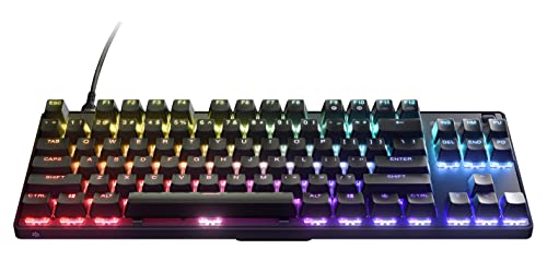 SteelSeries Apex 9 TKL - Mechanische Gaming-Tastatur - Optische Switches - 2-Punkt-Betätigung - Esports-Formfaktor ohne Tenkey - Hotswap- fähige Switches - Amerikanisches (QWERTY) Layout von SteelSeries