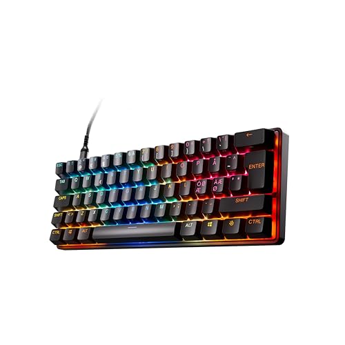 SteelSeries Apex Pro Mini Gen 3 - HyperMagnetic Gaming-Tastatur - OmniPoint 3.0 Switches - Anpassbares Ansprechverhalten - Rapid Trigger - Rapid Tap/SOCD -OLED - PBT-Keycaps - USB-C -NOR Layout QWERTY SteelSeries Apex Pro Mini Gen 3 - HyperMagnetic Gaming-Tastatur - OmniPoint 3.0 Switches - Anpassbares Ansprechverhalten - Rapid Trigger - Rapid Tap/SOCD -OLED - PBT-Keycaps - USB-C -NOR Layout QWERTY von SteelSeries