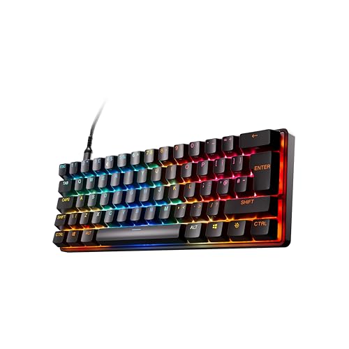 SteelSeries Apex Pro Mini Gen 3 - HyperMagnetic Gaming-Tastatur - OmniPoint 3.0 Switches - Anpassbares Ansprechverhalten - Rapid Trigger - Rapid Tap/SOCD - OLED - PBT-Keycaps - USB-C -UK Layout QWERTY SteelSeries Apex Pro Mini Gen 3 - HyperMagnetic Gaming-Tastatur - OmniPoint 3.0 Switches - Anpassbares Ansprechverhalten - Rapid Trigger - Rapid Tap/SOCD - OLED - PBT-Keycaps - USB-C -UK Layout QWERTY von SteelSeries