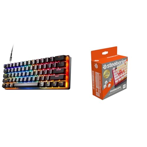 SteelSeries Apex Pro Mini HyperMagnetic Gaming-Tastatur & PrismCaps – Double-Shot-Tastenset mit „Pudding“-Optik SteelSeries Apex Pro Mini HyperMagnetic Gaming-Tastatur & PrismCaps – Double-Shot-Tastenset mit „Pudding“-Optik von SteelSeries