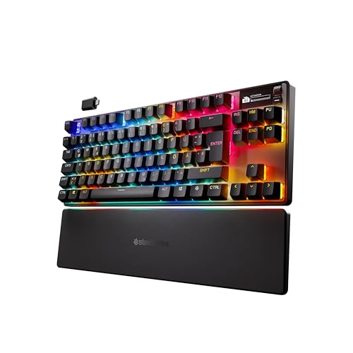 SteelSeries Apex Pro TKL Wireless Gen 3 - HyperMagnetic Gaming-Tastatur - OmniPoint 3.0 Switches - Anpassbares Ansprechverhalten - Sofort einsetzbare Presets - Rapid Tap/SOCD - OLED - DE QWERTZ Layout SteelSeries Apex Pro TKL Wireless Gen 3 - HyperMagnetic Gaming-Tastatur - OmniPoint 3.0 Switches - Anpassbares Ansprechverhalten - Sofort einsetzbare Presets - Rapid Tap/SOCD - OLED - DE QWERTZ Layout von SteelSeries