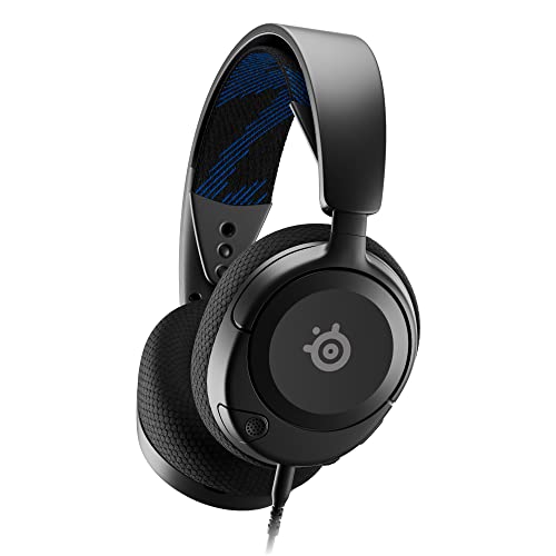 SteelSeries Arctis Nova 1P - Multi-System Gaming-Headset – Hi-Fi-Treiber – 360° Surround-Sound – Memory Foam-Ohrpolster – Mikrofon mit Geräuschunterdrückung – PS5, PS4, PC, Xbox - Schwarz von SteelSeries